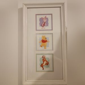 Vintage Winnie The Pooh And Friends Framed Pitcure